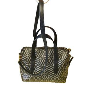 Fossil Sydney Satchel Tote Crossbody Purse Handbag Black and white NWOT